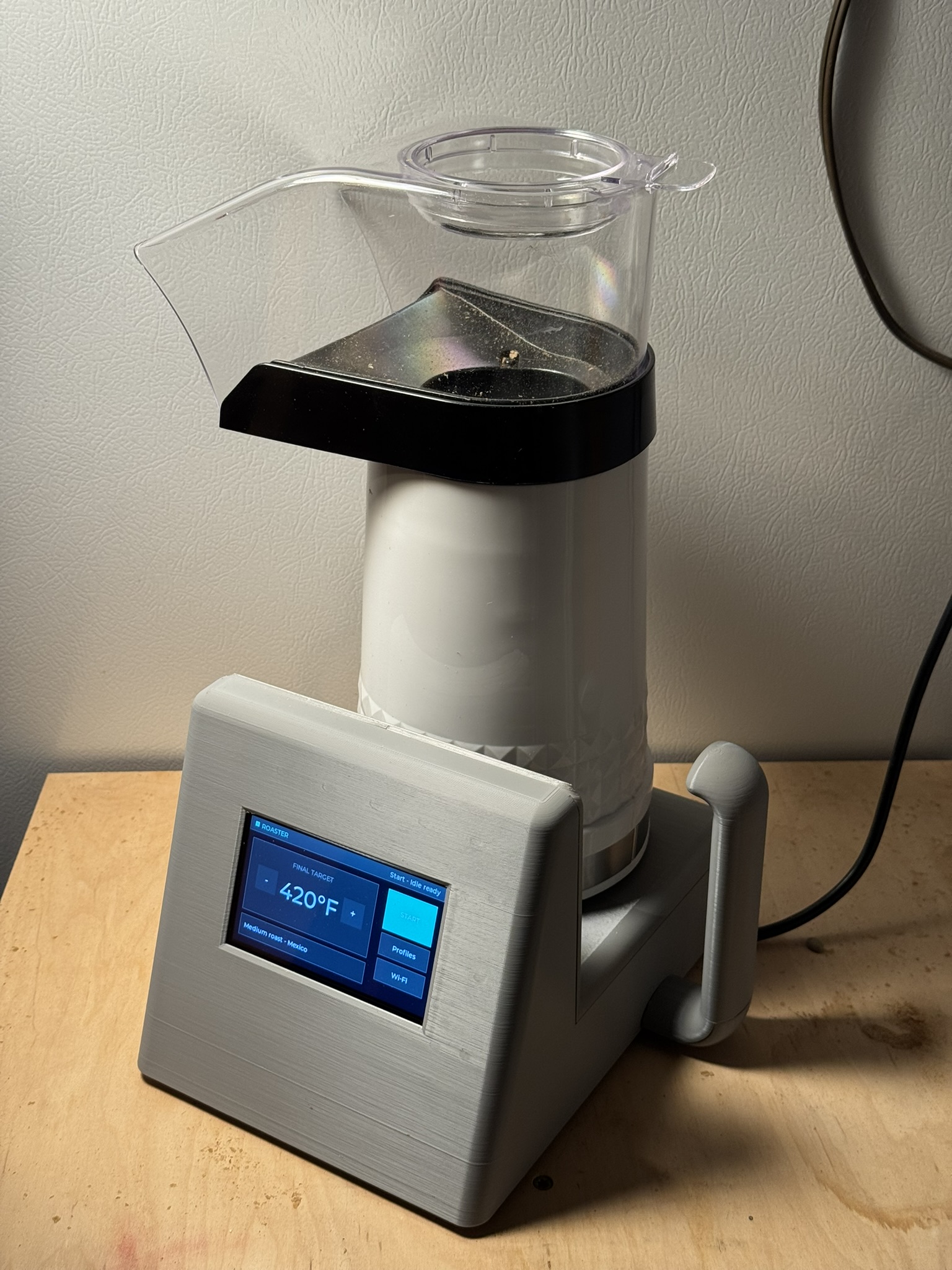 V2 coffee roaster hero view