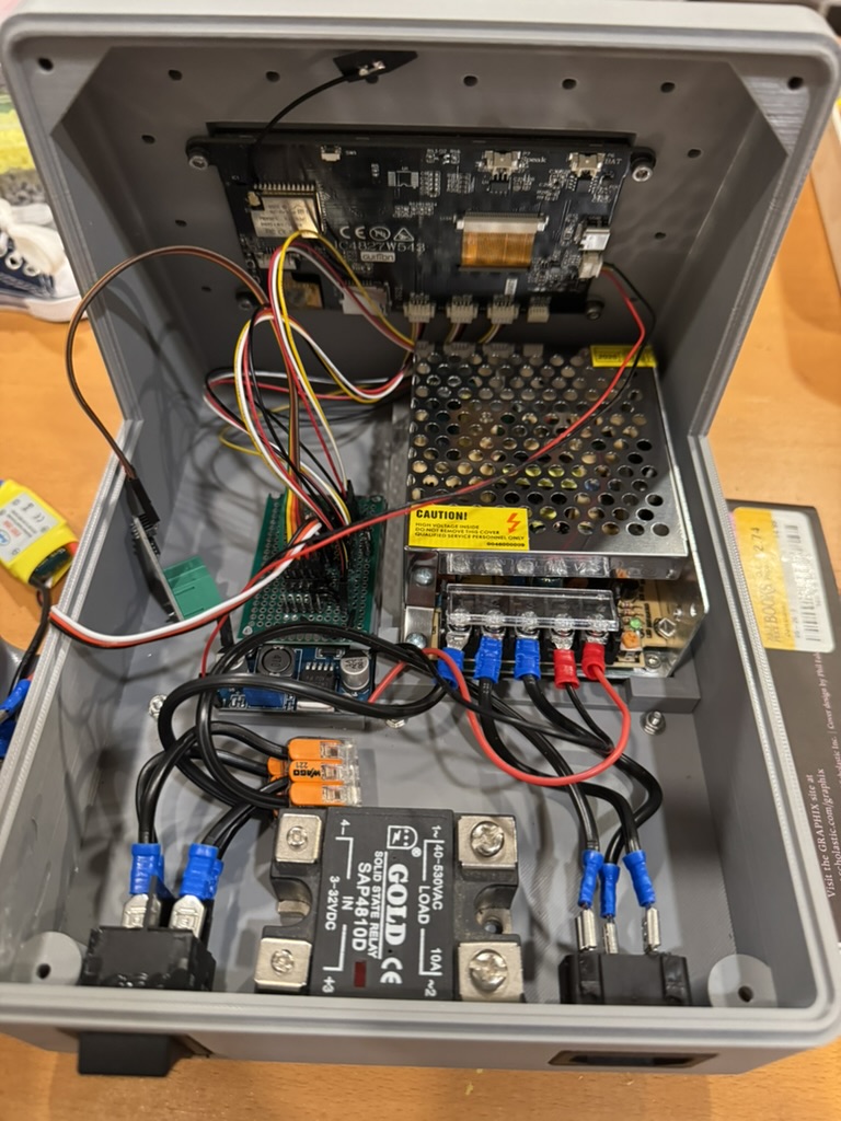 V2 enclosure wiring in progress